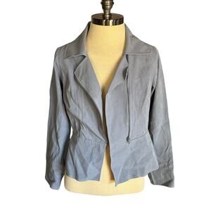 Pendleton 100% Silk Gray Blazer Jacket Size P